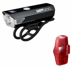 Eclairages Cateye Avant AMPP 200 & Arrière VIZ 100