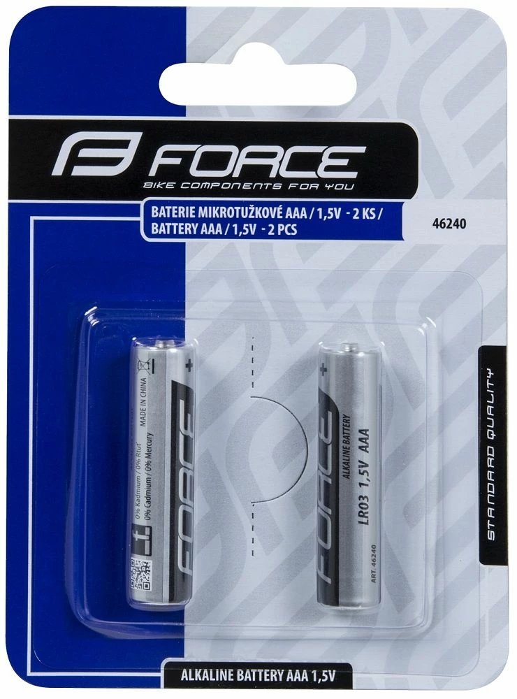 Lot 2 Piles Force AAA / 1.5v 3 Lot 2 Piles Force AAA / 1.5v
