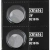 Lot 5 Piles Force CR1616 / 3v