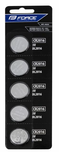 Lot 5 Piles Force CR2016 / 3v