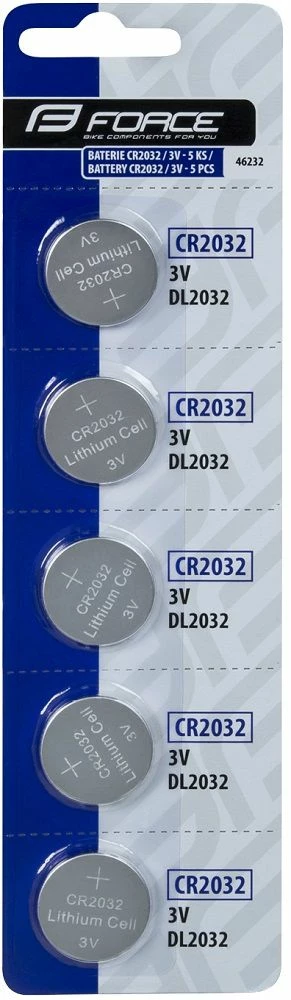 Lot 5 Piles Force CR2032 / 3v 3 Lot 5 Piles Force CR2032 / 3v
