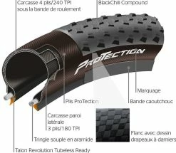 Pneu Continental Gravel Terra Trail ProTection 700x40 Tubeless Ready -Accessoires Vélo Soldes Boutique pneu continental gravel terra trail protection 700x40 tubeless ready art 101836 p image 100262 grande